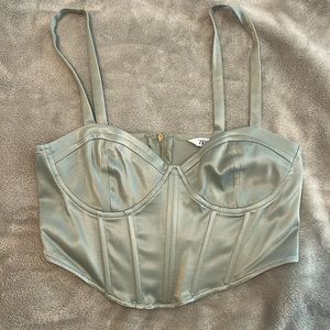 Satin Effect Corset Zara Top